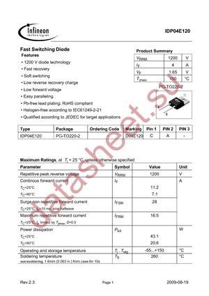 IDP04E120 datasheet  